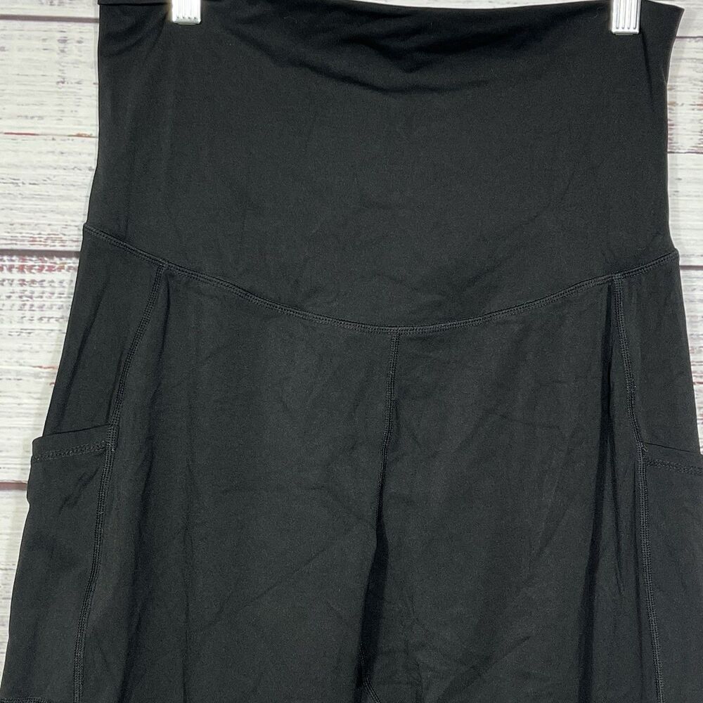 Quince Legging Womens Large Maternity Ultra Form Black Performance 25” Inseam